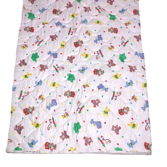 Vintage Classic Unfinished Reversible Baby Christmas Sewing Quilt Panels - Picture 7 of 10